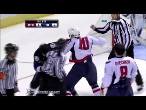 Matt Bradley vs Steve Downie Jan 12, 2010