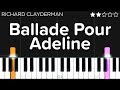 Richard Clayderman - Ballade Pour Adeline | EASY Piano Tutorial