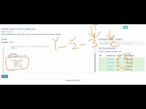 Linked List Sorted Insert Java