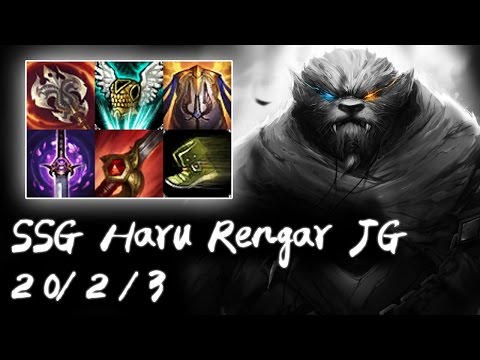 SSG Haru Rengar Jungle vs Kha'Zix | Korea High Elo Replays