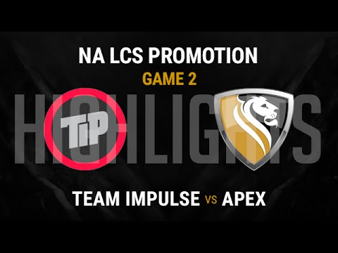 TIP vs APX Highlights G2 - NA LCS Summer Promotion 2016 - Team Impulse vs Apex Game 2