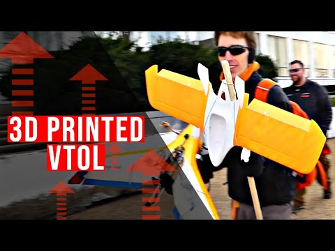 The MiniHawk - 3D Printed VTOL Airplane Prototype