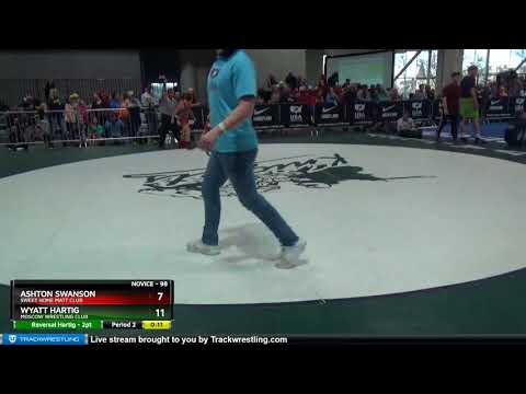 Novice 98 Wyatt Hartig Moscow Wrestling Club Vs Ashton Swanson Sweet Home Matt Club