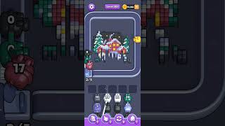 Pixel Flow — hard level 303 (winter town)
