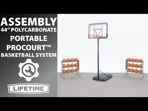 Lifetime Adjustable Portable Basketball Hoop (44-Inch Polycarbonate)