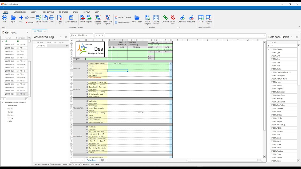 DDES Creating a Datasheet