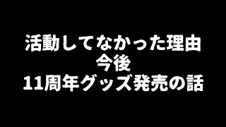 活動してなかった理由、今後、11周年グッズ発売の話
