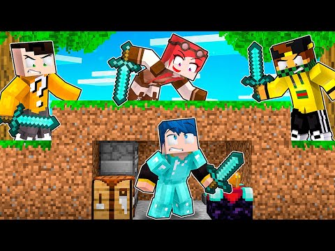 CACCIA ALL'UOMO CONTRO I MIEI AMICI! - MINECRAFT *SPEEDRUN*