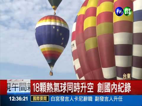 光雕秀揭幕 18顆熱氣球同時升空
