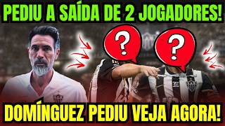 EDUARDO DOMÍNGUEZ JÁ PEDIU A SAÍDA DE 2 JOGADORES!