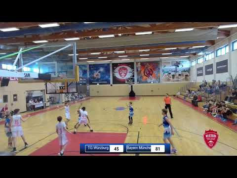 U12 Basketball Bayerische Meisterschaft Halbfinale TG Würzburg - Bayern München Teil 2