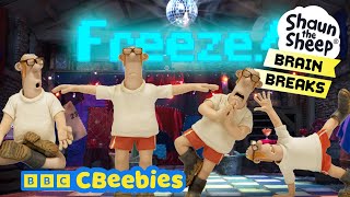 Dance and Freeze Brain Break Round 2 | Shaun The Sheep | CBeebies
