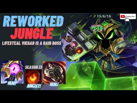 LIFESTEAL VIEGAR HEALS TO FULL WITH 1200 AP BECOMING JUNGLE RAID BOSS - Season 13 League of Legends