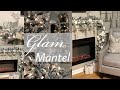 DIY GLAM  CHRISTMAS MANTEL GARLAND || WHITE & SILVER || 2018