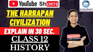 The Harrapan Civilization Meaning in 30 Seconds | Chapter 1 History Summary | Class 12 #shorts