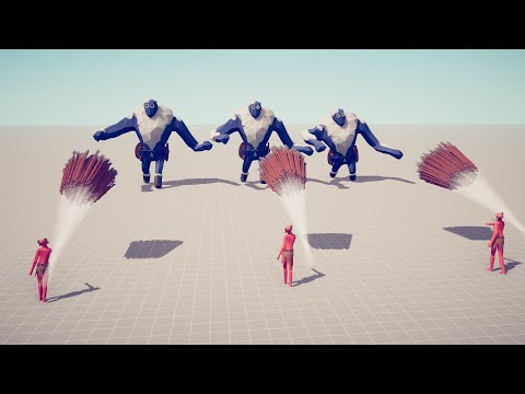 3x ICE GIANTS vs 3x EVERY GOD - Totally Accurate Battle Simulator TABS