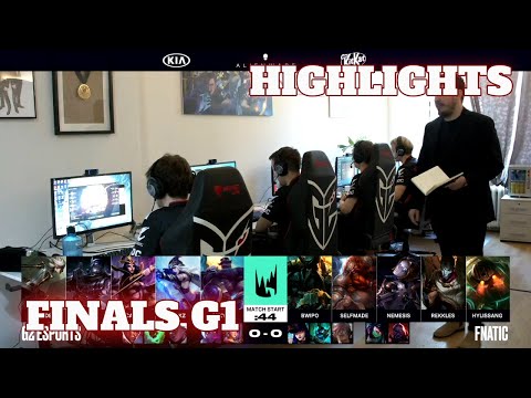 Fnatic vs G2 Esports - Game 1 Highlights | Grand Finals S10 LEC Summer 2020 | FNC vs G2 G1