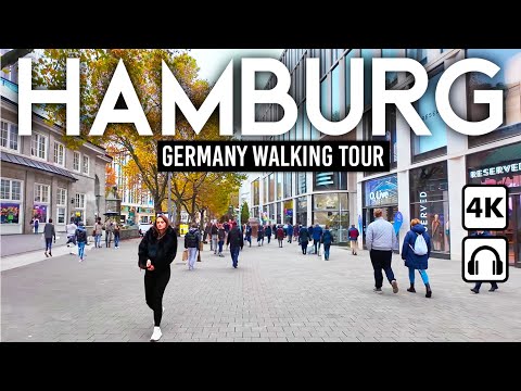 HAMBURG, Germany 🇩🇪 4K Walking Tour in the City of Bridges and Culture