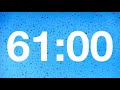 timer - 61 minute countdown with rain sounds