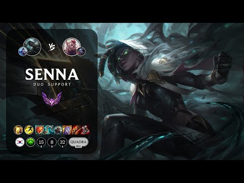 Senna Support vs Rakan - KR Master Patch 13.6