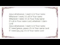 CeCe Winans - All in Your Name Lyrics