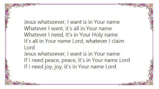 CeCe Winans - All in Your Name Lyrics