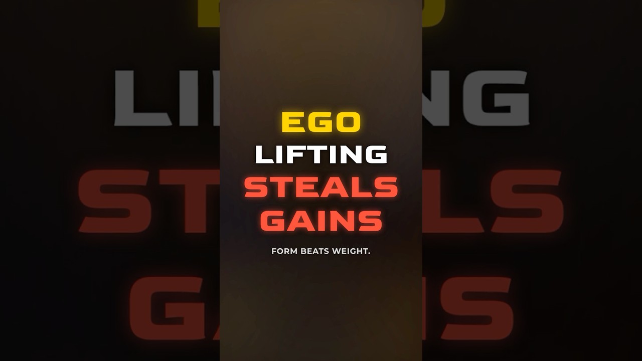 Ego Lifting vs Proper Form: Why Heavier Is Not Always Better | Video Guide