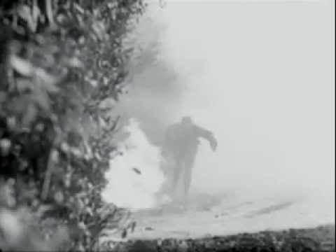 German Army soldier firing Stg-44 / MP-44 assault rifle