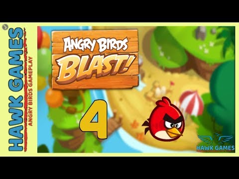Angry Birds Blast 💥 Level 4 - 3 Stars Walkthrough, No Boosters
