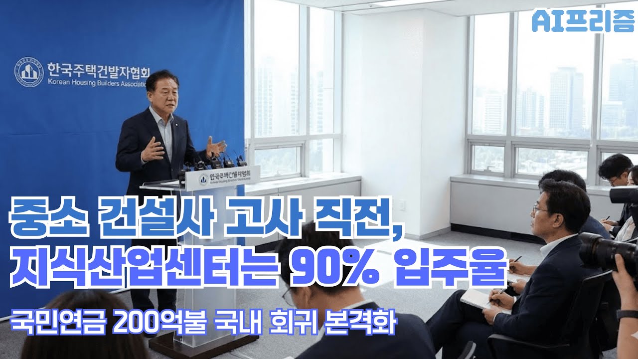 중소 건설사 위기에 지식산업센터 90% 입주율 돌파 [AI PRISM]