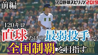 【プロスピ2019】MAX120km/hの最弱投手で全国制覇を目指す【前編】【甲子園スピリッツ】【PS4】