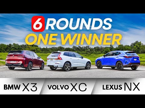 Lexus NX vs Volvo XC60 vs BMW X3 – 6 Rounds, 1 Winner!