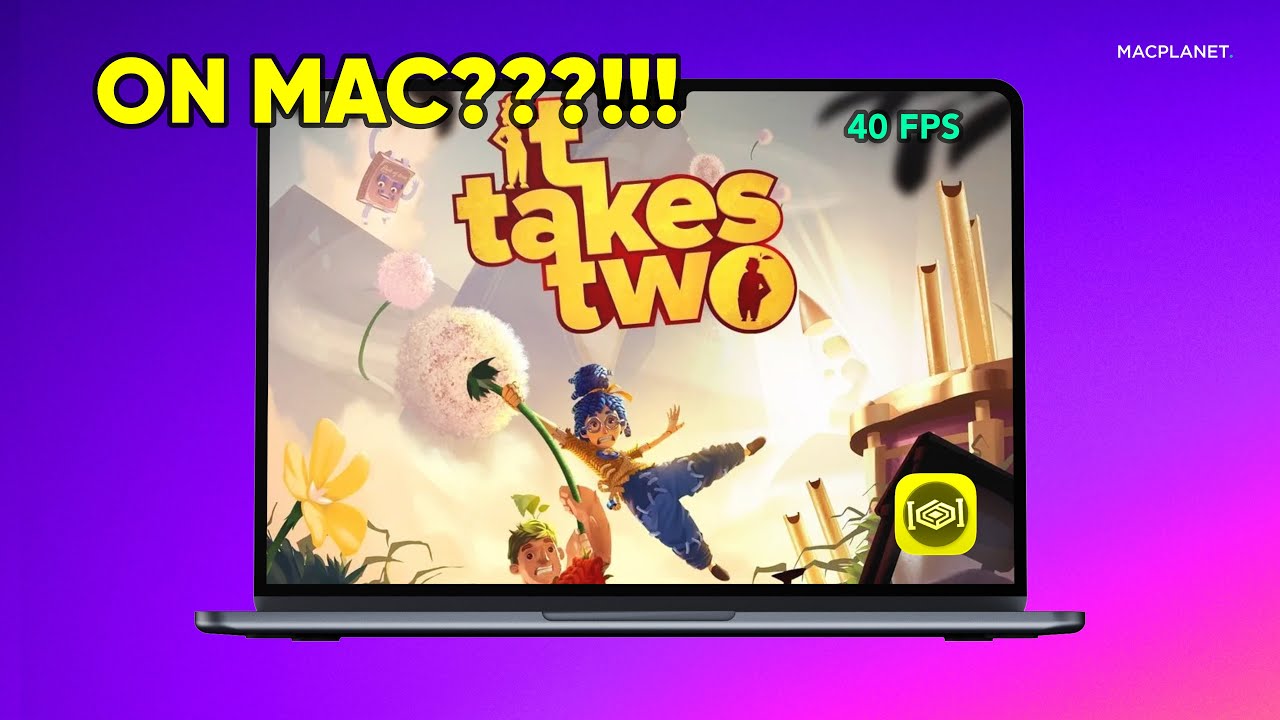 Playing It Takes Two on my MacBook Air