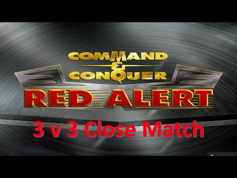 Command and Conquer Red Alert Remastered (3v3 Great Close Game and Comeback)