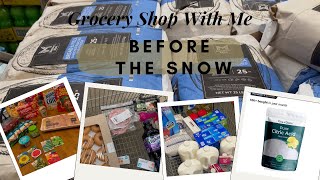 We Got Over 7” Of Snow! | Grocery Haul Before The Storm | Shop With Me