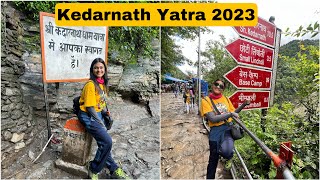 KEDARNATH YATRA 2023 - 22km Trek || RiderGirl Vishakha