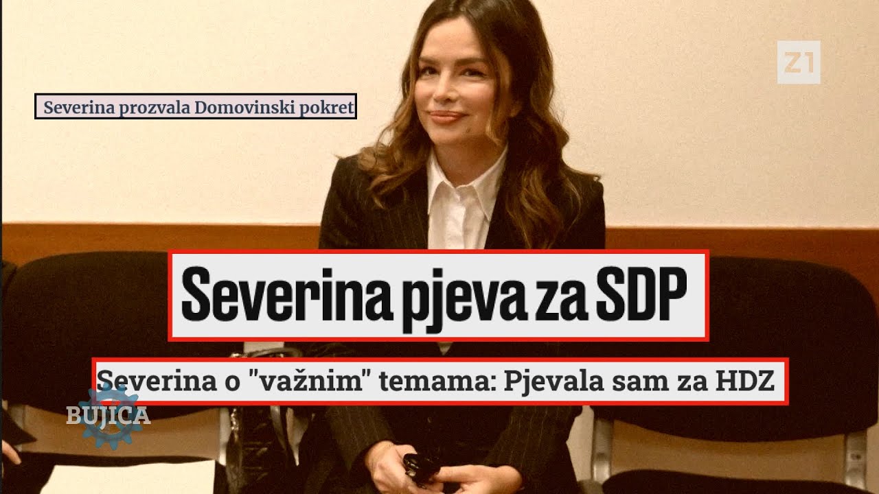BUJICA 11.03.2024. PROSPEROV NOVAK: Severina pjevala za HDZ i SDP, a sad zbog Istanbulske napada DP!