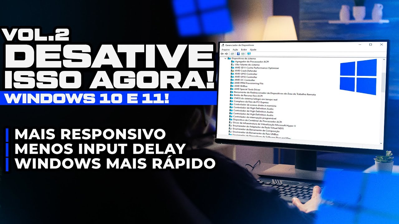 DESATIVE ISSO PARA OTIMIZAR O PC PARA MAIS DESEMPENHO E FPS NOS JOGOS !