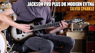 Video thumbnail for No Talking...Just Tones | Jackson Pro Plus Series DK Modern EVTN6 | Ebony - Silver Sparkle by Peach Guitars
