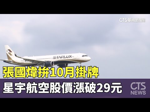 張國煒拚10月掛牌　星宇航空股價漲破29元