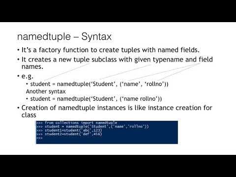 Namedtuple In Python