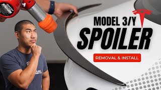 Model 3 & Model Y Carbon Fiber Spoiler: Remove and Install