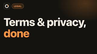 Add Terms of Service & Privacy Policy to Your App (GDPR)