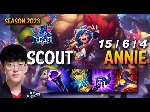 LNG Scout ANNIE vs AHRI Mid - KR Ranked