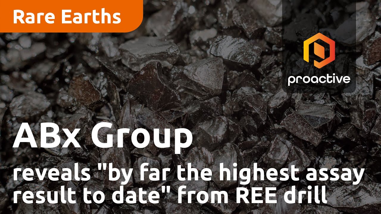 ABx Group reveals "by far the highest assay result to date" from REE drill program 