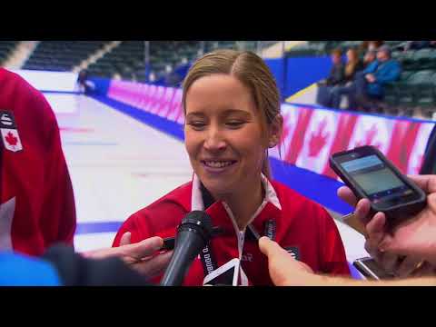2018 Canad Inns Canadian Mixed Doubles Trials - Media Scrum - Gold Medal