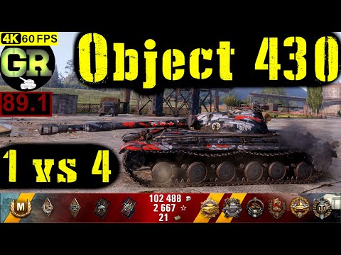 89_World of Tanks Object 430 WoT Replay - 10 Kills 7.9K DMG(Patch 1.4.0)