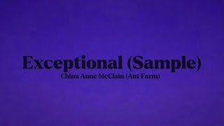China Anne McClain (Ant Farm) - Exceptional (stiloncloudten Sample) FULL [ Lyrics]