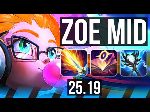 ZOE vs YASUO (MID) | 16/1/13, Legendary, 47k DMG | KR Master | 25.19