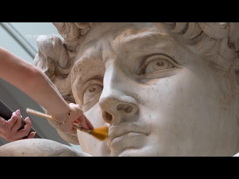 Michelangelo's David gets a dusting